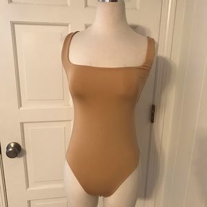 Nude Button Bodysuit